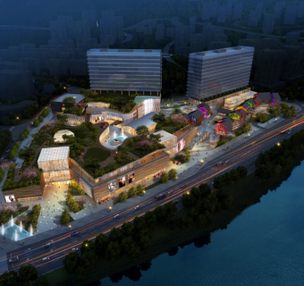 现代商业街景观sketchup模型下载